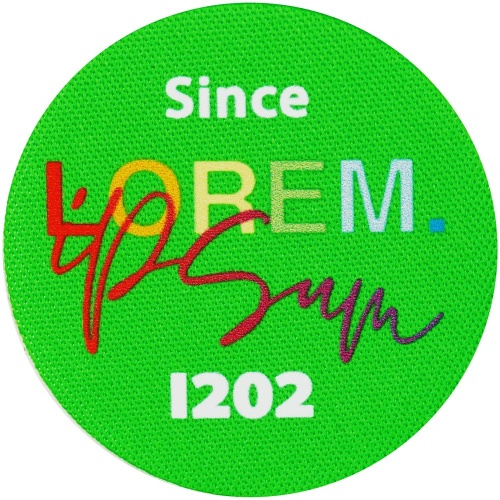 Наклейка тканевая Lunga Round, M, зеленый неон фото 3 Наклейка тканевая Lunga Round, M, зеленый неон фото 3