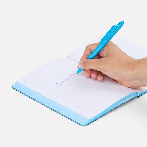 Ручка шариковая Prodir DS11 PMP, голубая фото 3 Ручка шариковая Prodir DS11 PMP, голубая фото 3