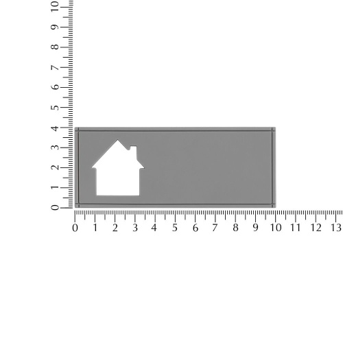 Лейбл из ПВХ с вырубкой «Дом», серый фото 4 Лейбл из ПВХ с вырубкой «Дом», серый фото 4