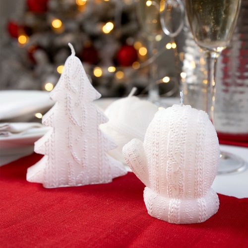 Свеча Kniteam, клубок, белый фото 3 Свеча Kniteam, клубок, белый фото 3