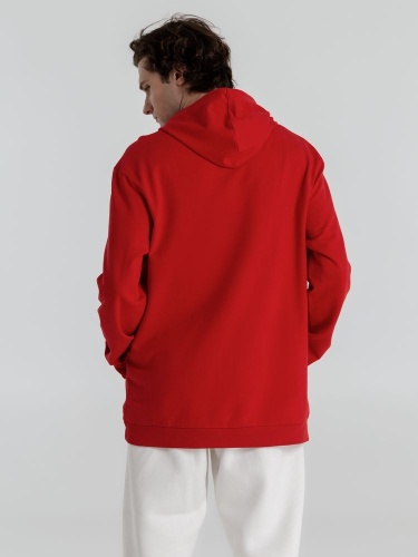 Толстовка с капюшоном унисекс Hoodie, красная фото 8