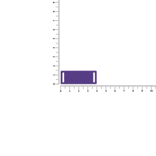 Лейбл из ПВХ Kova, фиолетовый фото 2