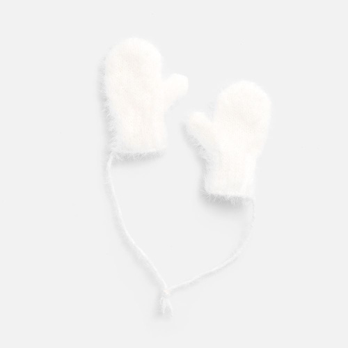 Подвеска на елку «Вьюжка», варежки, белая Подвеска на елку «Вьюжка», варежки, белая