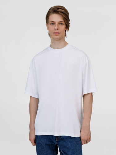 Футболка из бифлекса Morfiss, белая Футболка из бифлекса Morfiss, белая