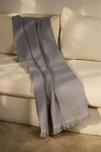 Плед вафельный Elenglect, светло-серый фото 7 Плед вафельный Elenglect, светло-серый фото 7