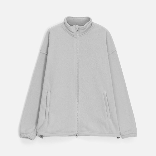 Куртка флисовая унисекс Nebo, светло-серая фото 2