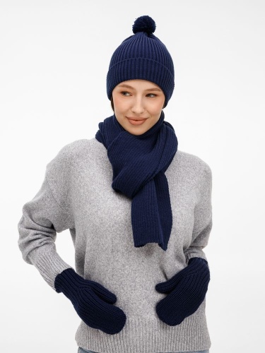 Шапка Catch Match, темно-синяя фото 6 Шапка Catch Match, темно-синяя фото 6