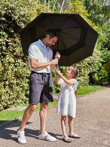 Зонт-трость Stormshield, черный фото 4