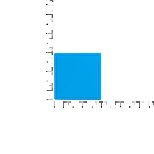 Лейбл из ПВХ Dzeta, L, голубой фото 2