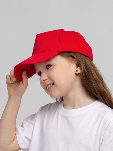 Бейсболка детская Standard Kids, красная фото 8
