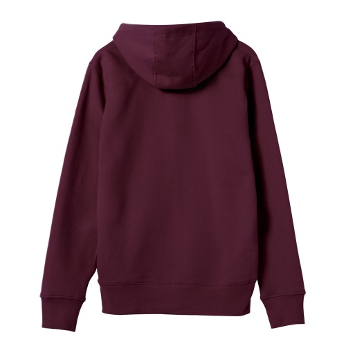 Толстовка на молнии с капюшоном унисекс King, бордовая фото 3