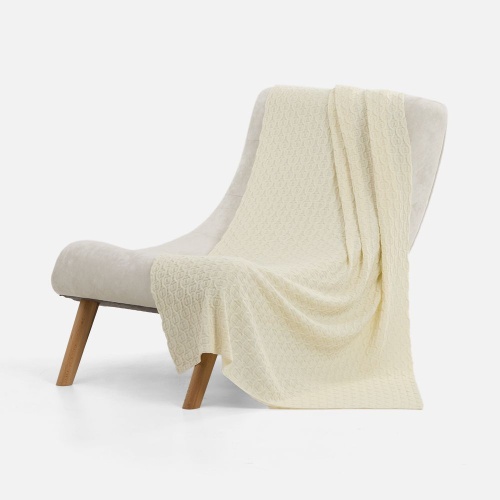 Плед Braidera, белый (молочный) фото 2