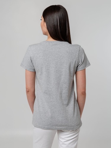 Футболка женская T-bolka Stretch Lady, серый меланж фото 12