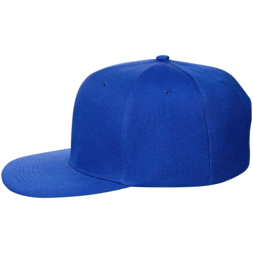 Бейсболка Snapback с прямым козырьком, ярко-синяя фото 3
