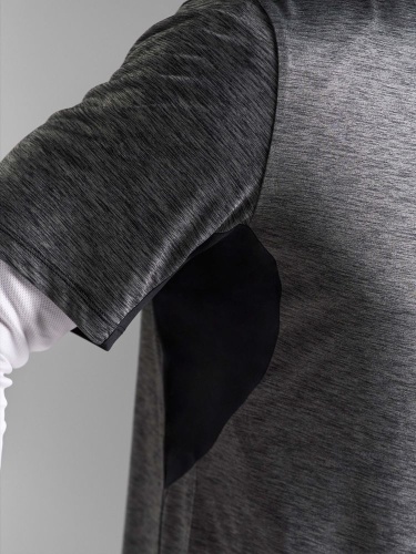 Футболка спортивная унисекс Storm, серая фото 6 Футболка спортивная унисекс Storm, серая фото 6