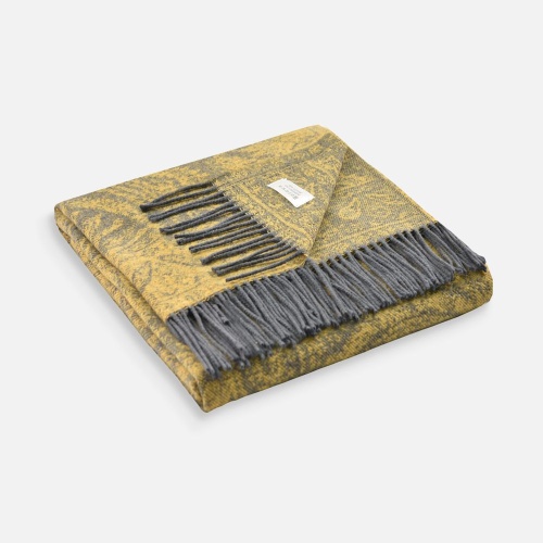 Плед Magnolia, желтый фото 2