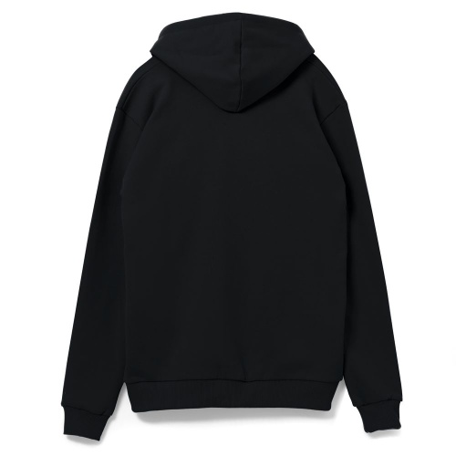 Толстовка на молнии с капюшоном Unit Siverga, черная фото 3