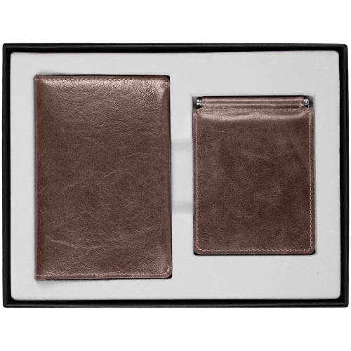 Набор Apache Billfold, темно-коричневый фото 3