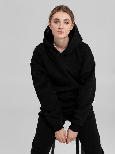 Худи Kulonga Oversize, ver.1, черное фото 8