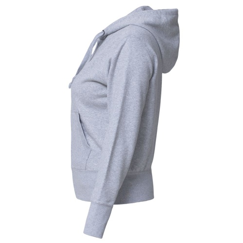 Толстовка женская Hooded Full Zip серый меланж фото 3