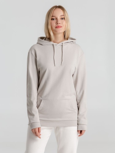 Толстовка с капюшоном унисекс Hoodie, дымчато-серая фото 12