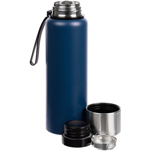 Термос с ситечком Hoffell, синий фото 2 Термос с ситечком Hoffell, синий фото 2