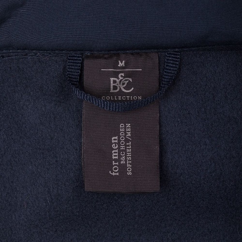 Куртка мужская Hooded Softshell темно-синяя фото 9