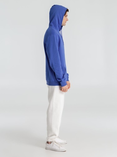 Толстовка с капюшоном унисекс Hoodie, ярко-синий меланж фото 14