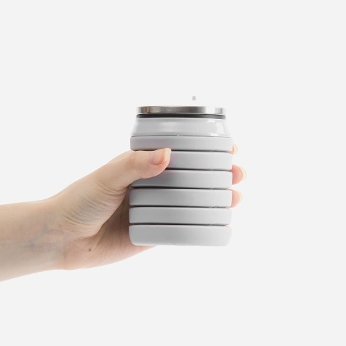 Складная бутылка для воды Folla, серая фото 3