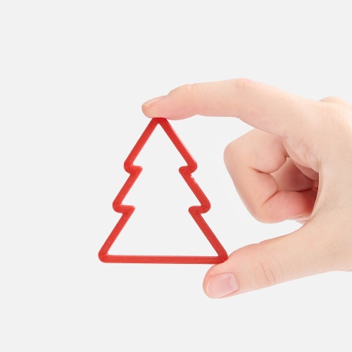 Подвеска «Елочка», 3D-печать, красная фото 3