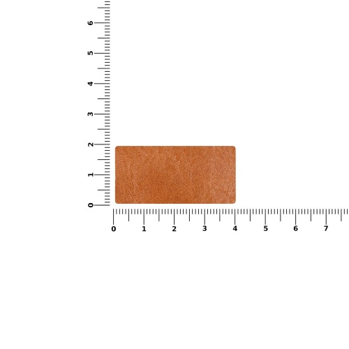 Лейбл кожаный Tuken, S, горчичный фото 2