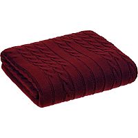 Плед Tressa, темно-красный