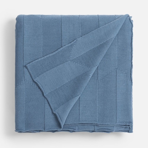 Плед Rombus, синий (дымчатый) фото 2