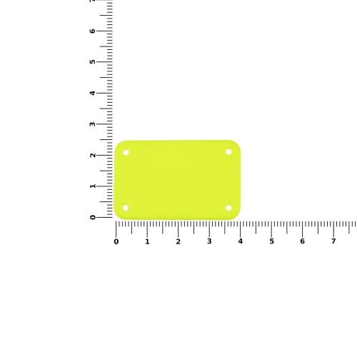 Лейбл из ПВХ Kreta, S, желтый неон фото 2 Лейбл из ПВХ Kreta, S, желтый неон фото 2