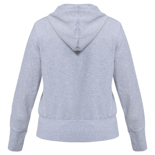 Толстовка женская Hooded Full Zip серый меланж фото 4