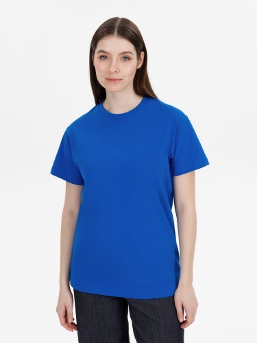 Футболка унисекс T-Bolka 180, синяя фото 4
