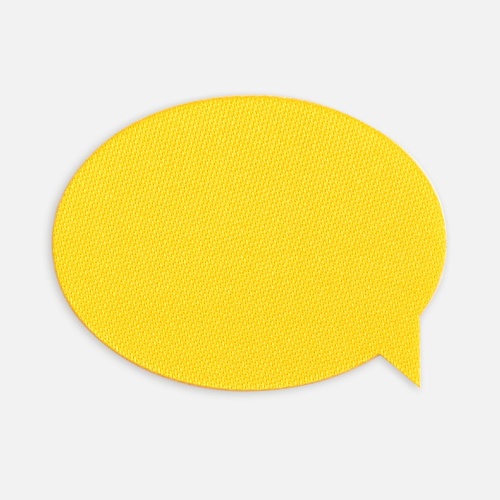 Наклейка тканевая Lunga Bubble, M, желтая фото 2
