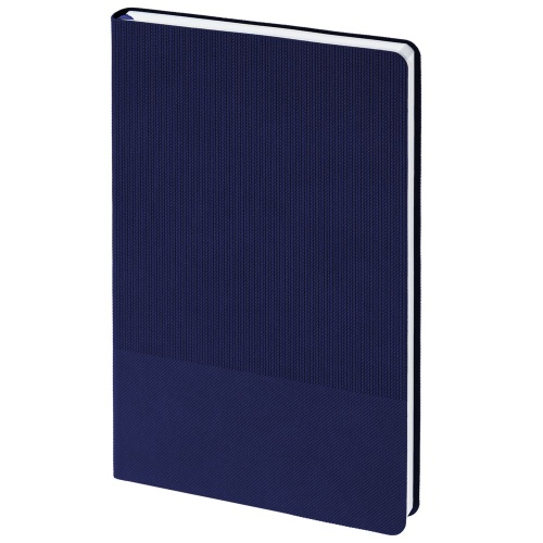Ежедневник Knit, недатированный, темно-синий фото 2