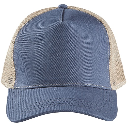 Бейсболка Blink, синяя (джинс) с бежевым фото 3 Бейсболка Blink, синяя (джинс) с бежевым фото 3