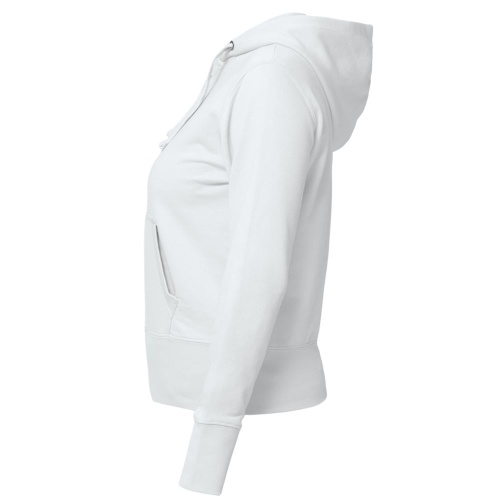 Толстовка женская Hooded Full Zip белая фото 3