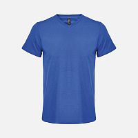 Футболка унисекс Regent с V-образным вырезом, ярко-синяя (royal)