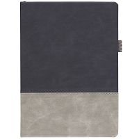 Ежедневник Horizon, недатированный, серый с черным