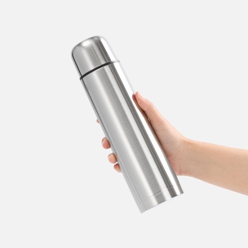 Термос Plain 750, ver.2, серебристый фото 3