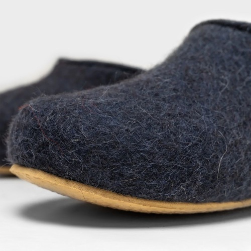 Домашние валенки Wild, темно-синие (клякса) фото 2 Домашние валенки Wild, темно-синие (клякса) фото 2