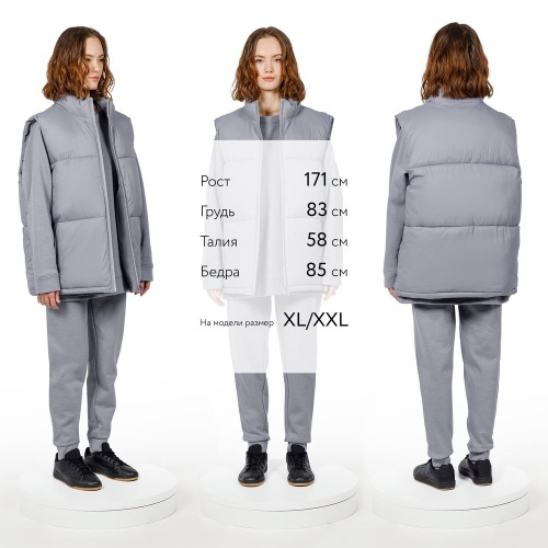 Жилет двусторонний V2, серый фото 4 Жилет двусторонний V2, серый фото 4