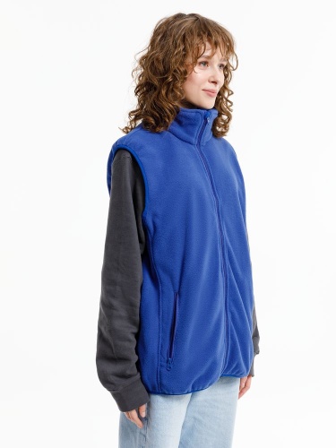 Жилет флисовый унисекс Nesse, синий фото 5 Жилет флисовый унисекс Nesse, синий фото 5