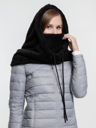 Балаклава-капюшон Flocky, черная фото 4