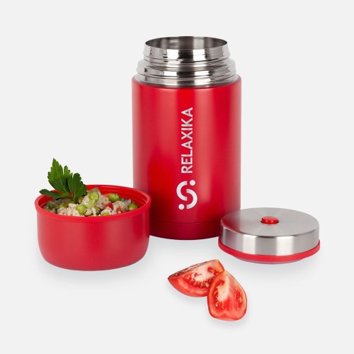 Термос для еды Relaxika 1000, красный фото 3 Термос для еды Relaxika 1000, красный фото 3