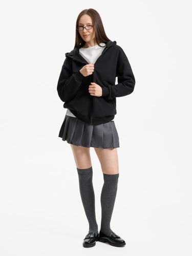 Толстовка унисекс оверсайз Sartoro, черная фото 5