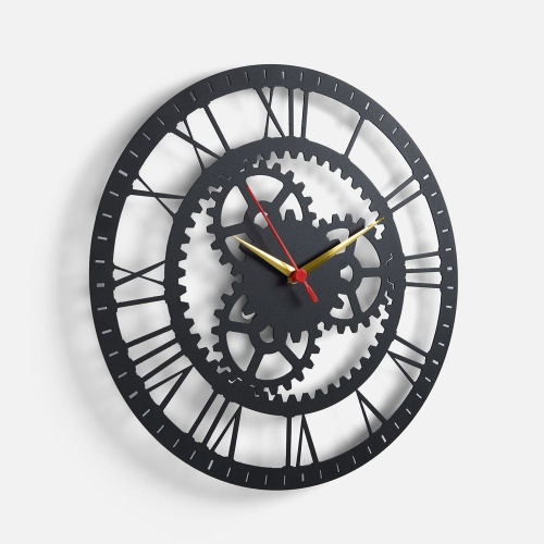 Часы «Ход времени», черные Часы «Ход времени», черные